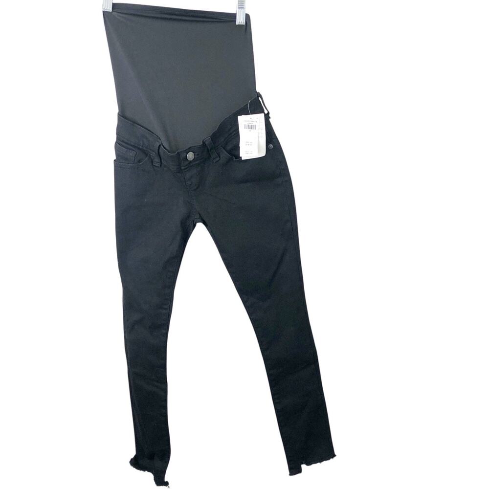 Abercrombie & Fitch NWT Black The Super Skinny Ankle Maternity Jeans 24 00R